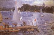 Max Slevogt The Alster at Hamburg oil